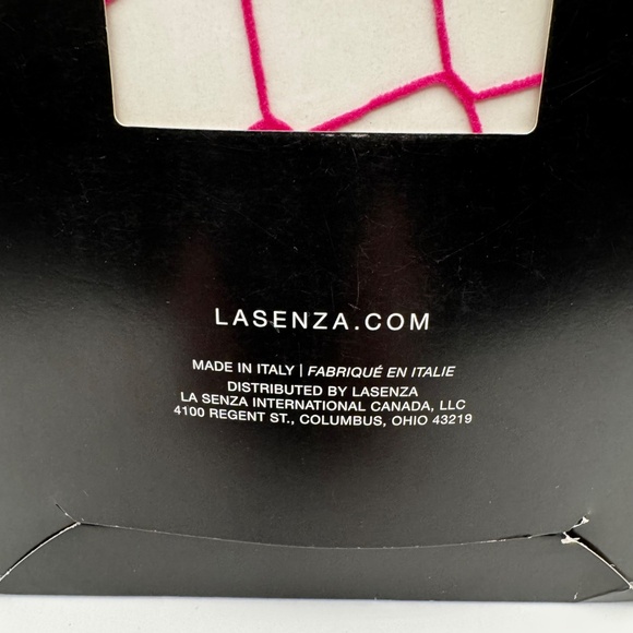 NWT La SENZA Pink Wide Fishnet Tights Women's Size Large Italy Hosiery Fuchsia - Picture 6 of 7